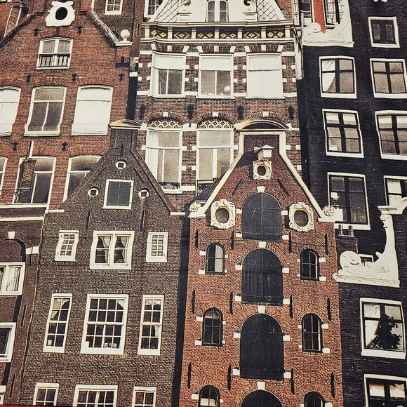 Euro Pillow Cover 35 x 29 Netherlands Flemish Houses Dutch Horizon L👀K - Picture 2 of 12